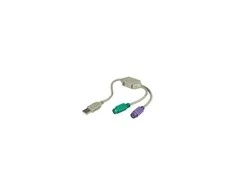 USB adapteris MicroConnect USB - PS / 2 x2 Baltas (USBA2PS2)