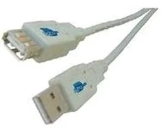 USB kabelis MicroConnect USB-A - USB-A 2 m Pilkas (USBAAF2)
