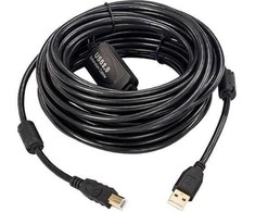 USB kabelis MicroConnect USB-A - USB-B 10 m Juodas (USBAB10B- ACTIVE)
