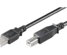 Kabelis USB MicroConnect USB-A - USB-B 1 m Juodas (USBAB1B)