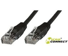 MicroConnect Patchcord U/UTP CAT5e, 20m, juoda (UTP520S)