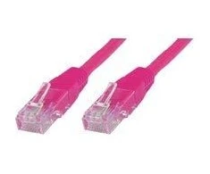 MicroConnect RJ-45 / RJ-45, cat.6, U / UTP, rožinė, 5m (UTP605PI)