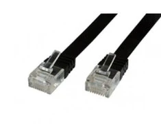MicroConnect RJ-45 kt.6 5m Juoda (V-UTP605S -FLAT)