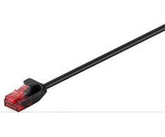 MicroConnect U/UTP CAT6A Slim 3M Juodas