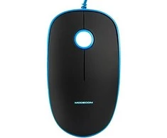 MODECOM MC-M111 juoda su laidu optinė pelė | 1600 DPI