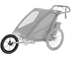 Thule Chariot Jogging Kit 2 rinkinys, juodos/aliuminio spalvos