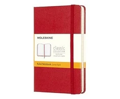 Moleskine P pastabos Classic linija raudona