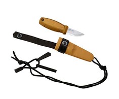 Morakniv Eldris geltonas peilis su kaklo peilių rinkiniu iš nerūdijančio plieno