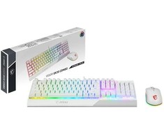 MSI Žaidimų klaviatūra Vigor GK30 Gaming Combo, Baltos spalvos (su pele)
