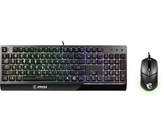 MSI Vigor GK30 Combo klaviatūra USB QWERTZ Vokiečių Juoda