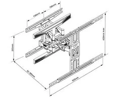 Laikiklis Multibrackets Multibracket M VESA FLEXARM L FULL MOTION DUAL