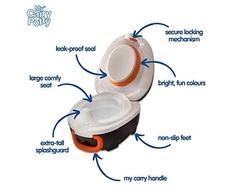 Mokomasis nešiojamas naktipuodis My Carry Potty, pingvinas, juodos ir baltos spalvos