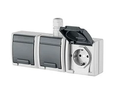 ANT TINKO MONTUOJAMAS TRIGUBAS LIZDAS AQUANT-G3/EPN 230 V AC 16 A IP65 Elektro-Plast