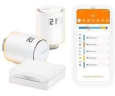 Netatmo radiatoriaus termostato pradinis paketas, įsk. Relais baltas