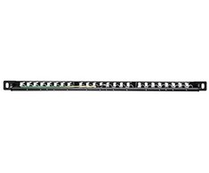 NETRACK 104-11 patch panel 19inch 24-jungtys kat. 6 UTP 0 5U su lentyna