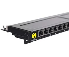 Šakotuvas NETRACK 104-13 patch panel 19inch 24-jungtys kat. 6 FTP 0 5U su lentyna