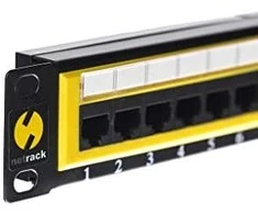NETRACK 104-06 Netrack patch panel 19 24-jungtys kat. 6 UTP, su lentyna