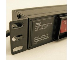NETRACK 125-19-02 maitinimo paskirstymo blokas 19 colių 1U 230V/16A 8xE ALU