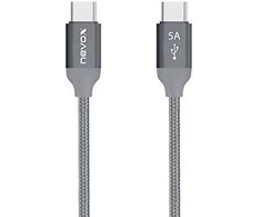 USB kabelis Nevox USB-C - USB-C 2 m Pilkas (1654)