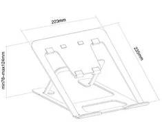 Neomounts NEWSTAR NOTEBOOK DESK STAND Pilkas (ERGONOMIC)
