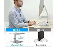 Laikiklis Nillkin HighDesk Adjustable monitoriaus stovas sidabrinės spalvos