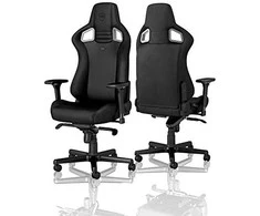 Žaidimų kėdė Noblechairs EPIC Juodas Edition Vinyl/PU hybrid leather Gaming Chair, Juoda