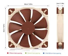 Korpuso Ventiliatorius - Noctua NF-A20 PWM 20 Cm