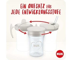 Kūdikio puodelis NUK LEARN TO DRINK rinkinys berniukui