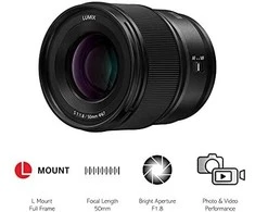 Objektyvas „Panasonic LUMIX S 50mm F1.8“ (S-S50)