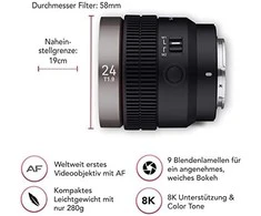 Objektyvas Samyang V-AF 24mm T1.9 Sony FE
