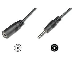 Goobay TECHLY 504310 Techly Audio stereo extension cable Jack 3.5mm M/F 1,8m juodas