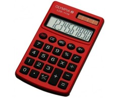 Skaičiuoklė Olympia Olympia skaičiuoklė LCD-1110 raudona