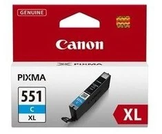 CANON 1LB CLI-551XLC rašalo kasetė žalsvai mėlyna didelės talpos 700 puslapių 1 pakuotė XL