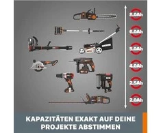 Akumuliatorius 20V Li 2,0Ah, Worx WA3639