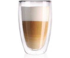 Orion Termo stiklinės su dviguba sienele kavos latte 430 ml