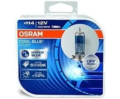 Automobilinės lemputės Osram Cool Mėlyna Boost H4, 100/90W, 2 vnt.