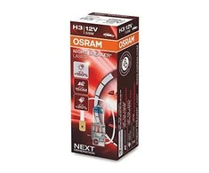 Osram lemputės Night Breaker lazerinis,+150%, H3, 55W, 1vnt. 64151NL