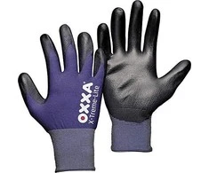 Nailoninės pirštinės, padengtos poliuretanu OXXA X-Treme-Lite 51-100, ypač plonos ir komfortiškos, dydis 8/M