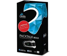 CARDO PACKTALK BOLD JBL SINGLE - BUNDLE with 2nd helmet kit