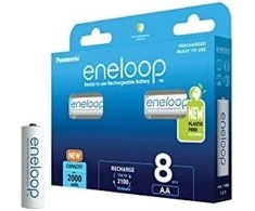 Panasonic eneloop įkraunama baterija AA 2000 8bp