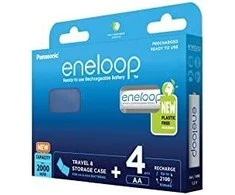 Įkraunamos baterijos Panasonic Eneloop BK-3MCDEC4BE, 2000 mAh 4xAA BOOM