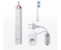 Panasonic | Sonic Elektrinis dantų šepetėlis | EW-DC12-W503 | Įkraunamas | Suaugusiems | Šepetėlių skaičius galvutės įeina 1 | Number of teeth brushing modes 3 | Sonic technology | Golden Baltas