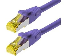helos Patchkabel Cat 6a S/FTP RJ45 lila 20m AWG26/7 LSZH GHMT