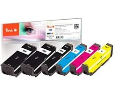 Tusz Peach Tusz PI200-487 / Epson No. 33 (Photo juodas, Juodas, Cyan, Magenta, Geltona)