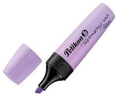 Pelikan Textmarker 490 Pastel, Lavendel, 10 Stück Faltschachtel