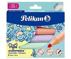 Pelikan Mazari flamemastria Colorella Pastel 411 6pcs PELICAN