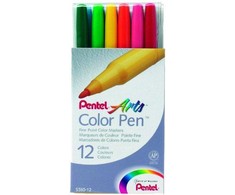 Flomasteriai PENTEL ARTS S360 1-2 mm