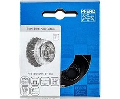 Metalinis šepetys-taurelė PFERD TBG ST M14 0,5mm