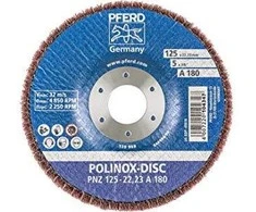 Šlifavimo diskas PFERD PNZ 125x22,23mm A180