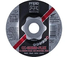 Šlifavimo diskas PFERD CC-GRIND-FLEX 125 SG-Steel Fine